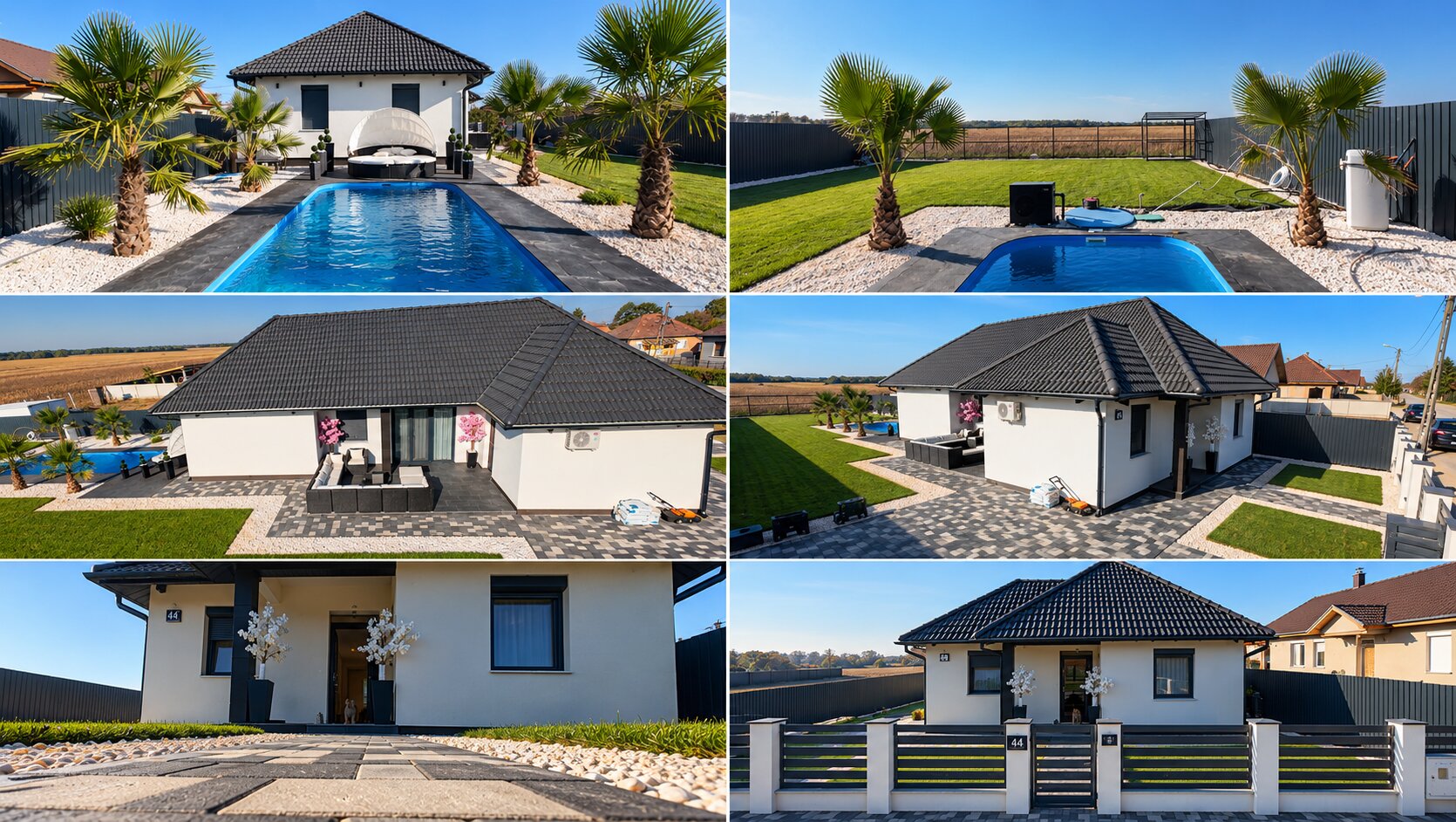 Photo selection of the property and the garden